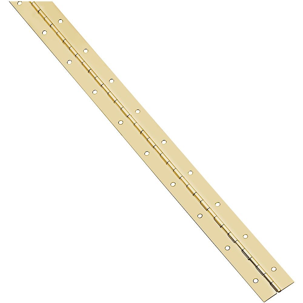 National Hardware 1-1/16 in. x 30 in. Brass Continuous Cabinet Hinge