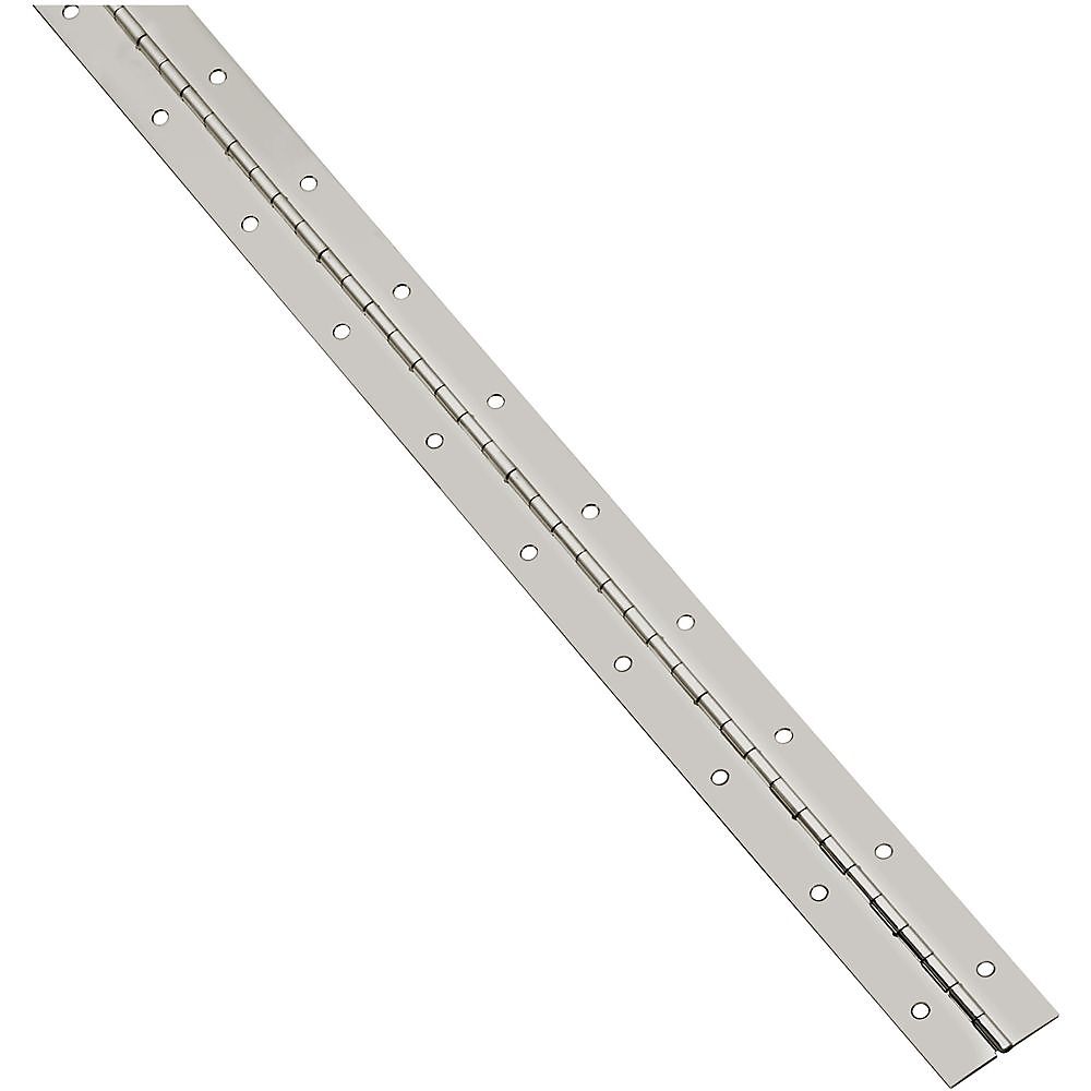 National Hardware 1-1/16 in. x 30 in. Nickel Continuous Cabinet Hinge