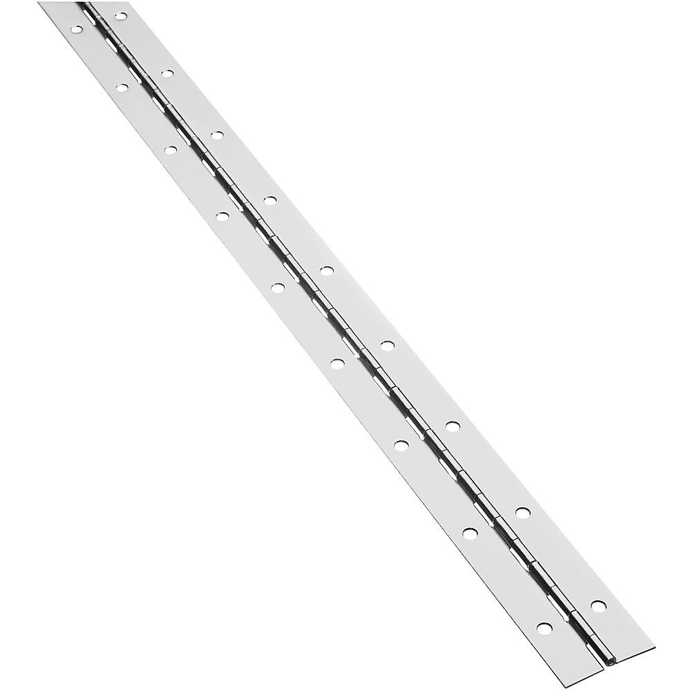 National Hardware 1-1/2 in. x 48 in. Nickel Continuous Cabinet Hinge