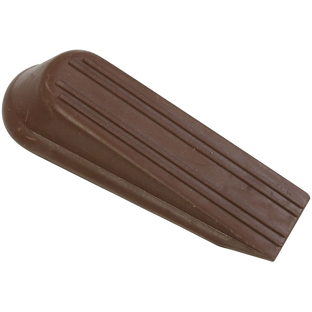 National Hardware 4 in. Brown Rubber Door Stop