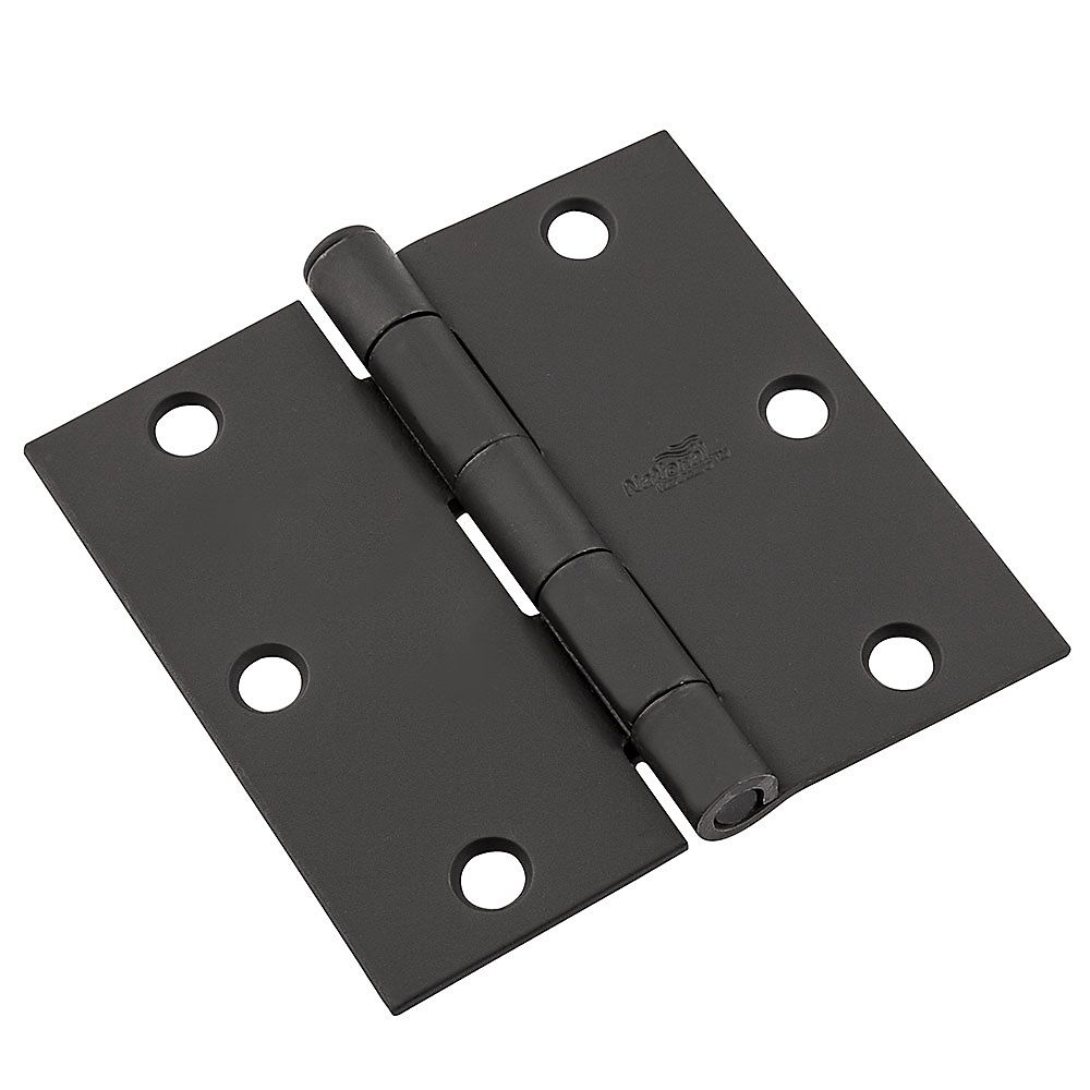 National Hardware 3-1/2 in. Black Door Hinge