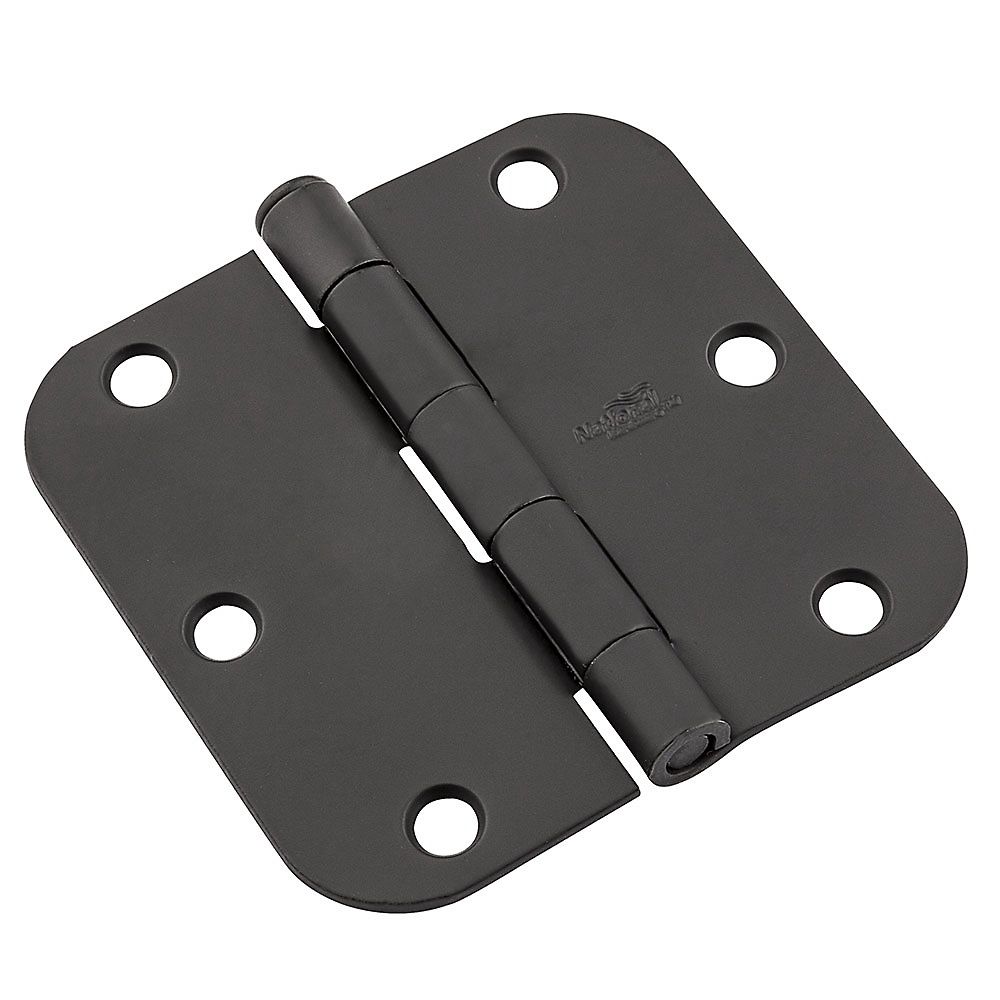National Hardware 3-1/2 in. Black Door Hinge