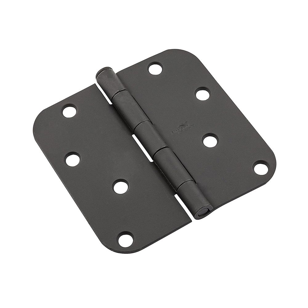 National Hardware 4 in. Black Door Butt Hinge