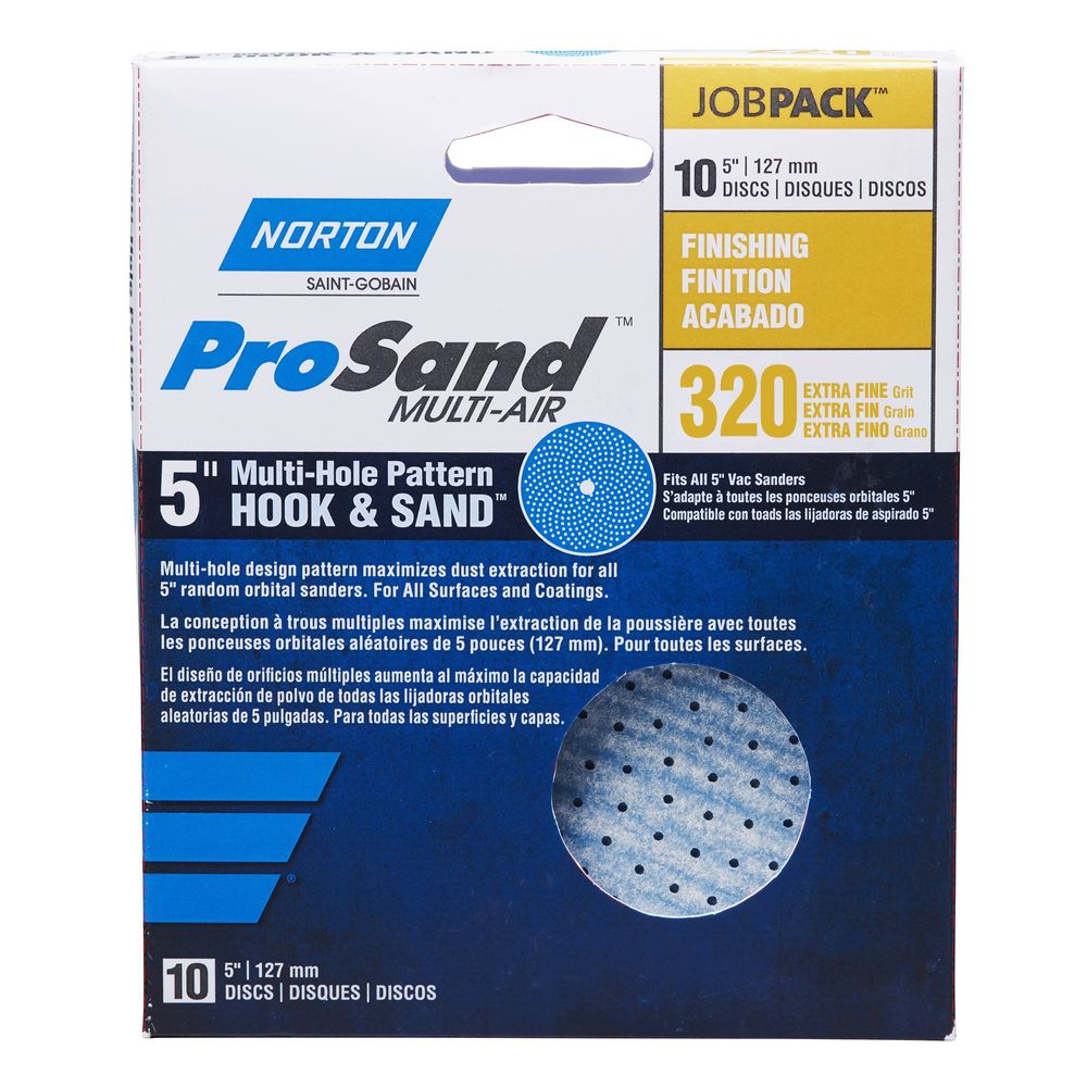 Norton Abrasive 5 in. 320 Grit ProSand Vacuum Disc