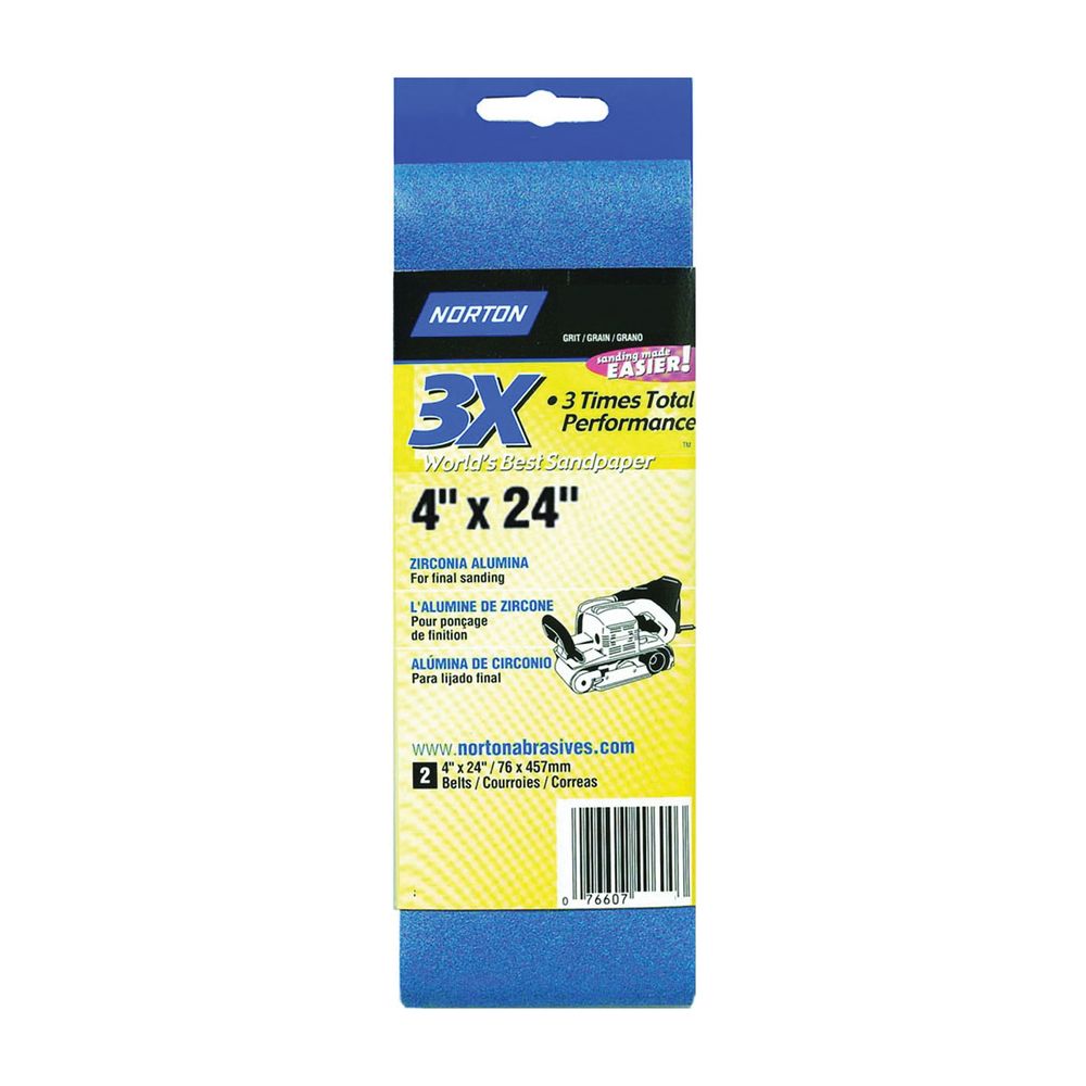 Norton Abrasive 4 in. x 24 in. 36 Grit Sanding Belt
