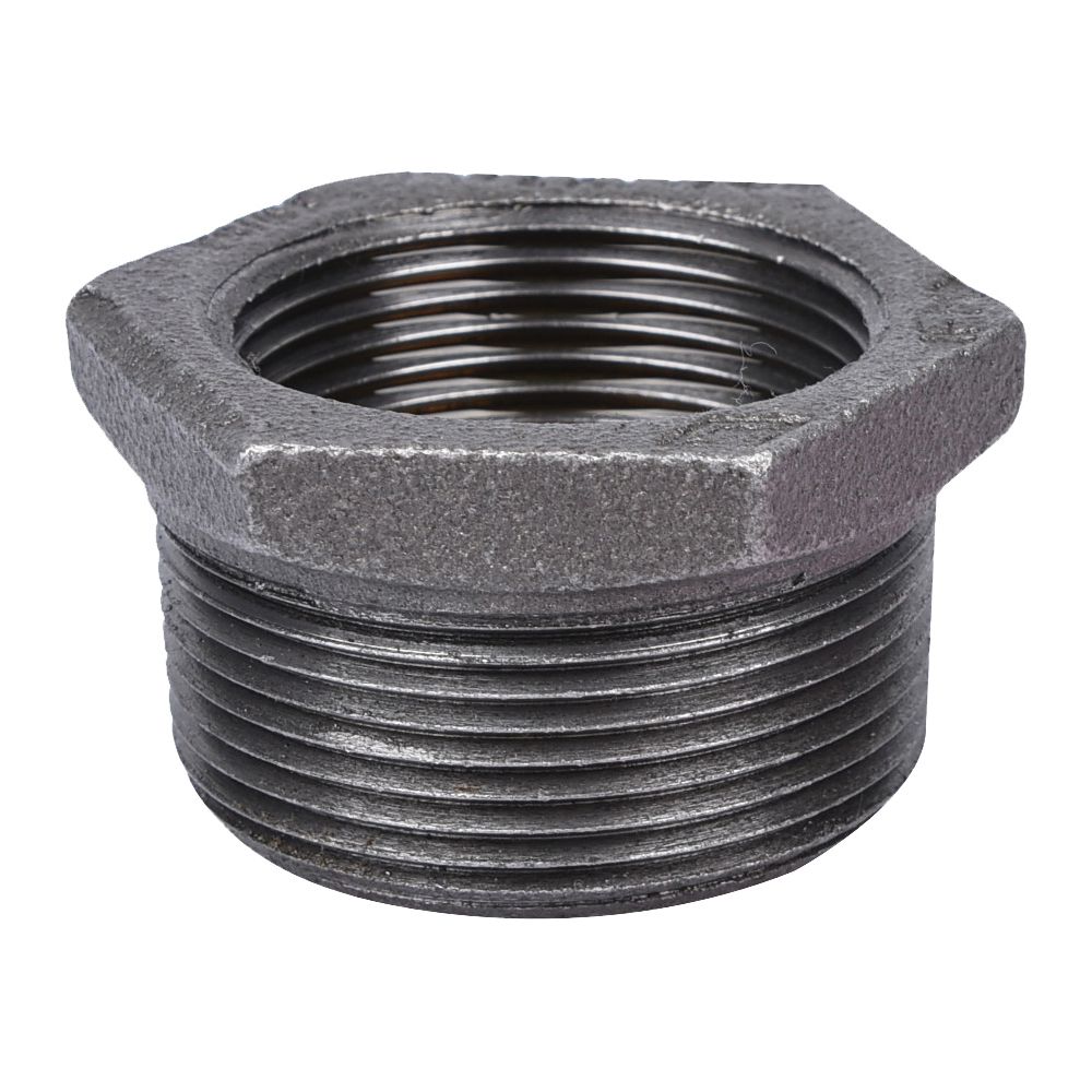 ProSource 1-1/2 in. x 1-1/4 in. Black Hex Bushing