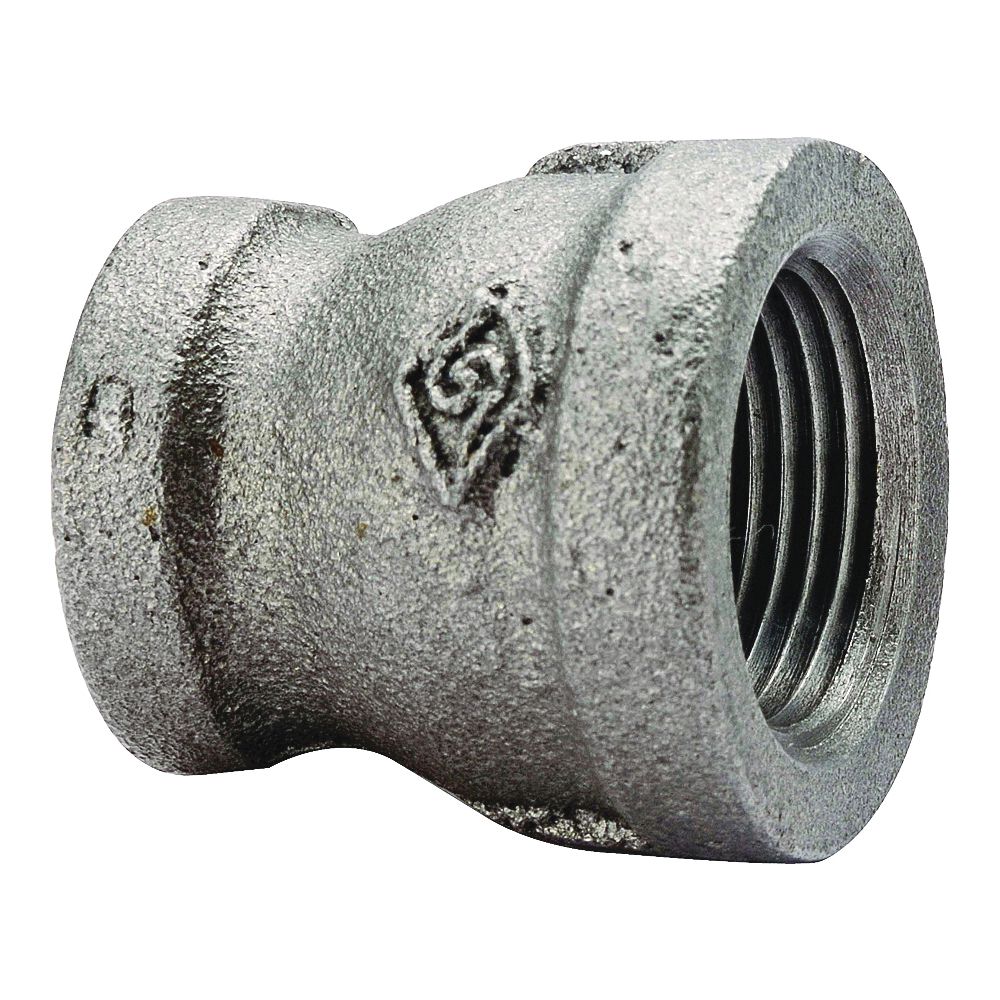 ProSource 1/2 in. x 3/8 in. Black Reducing Pipe Coupling