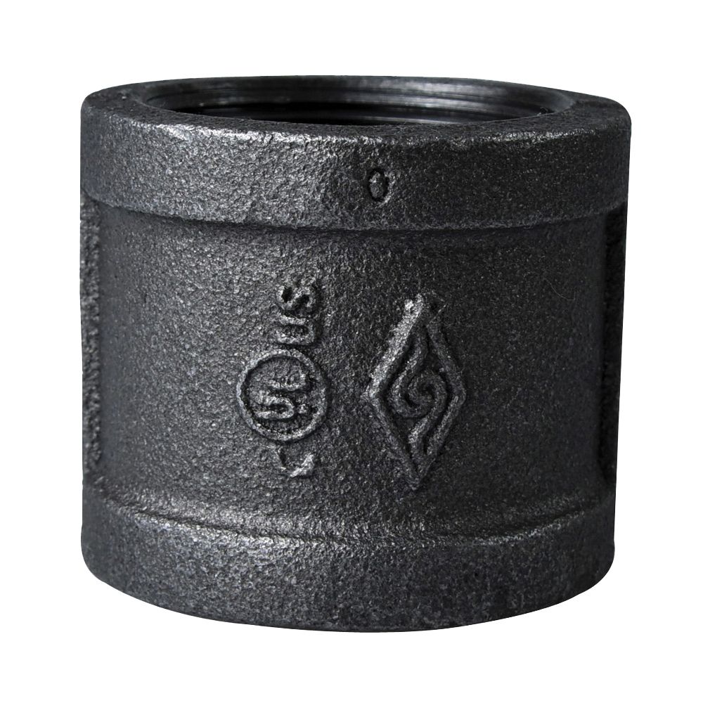 ProSource 1-1/2 in. Black Malleable Pipe Coupling