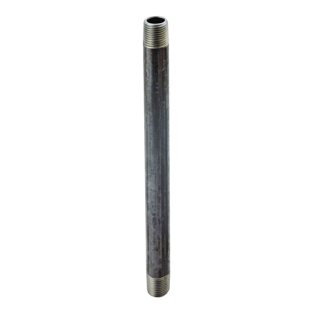 ProSource 1/2 in. x 8 in. Black Pipe Nipple