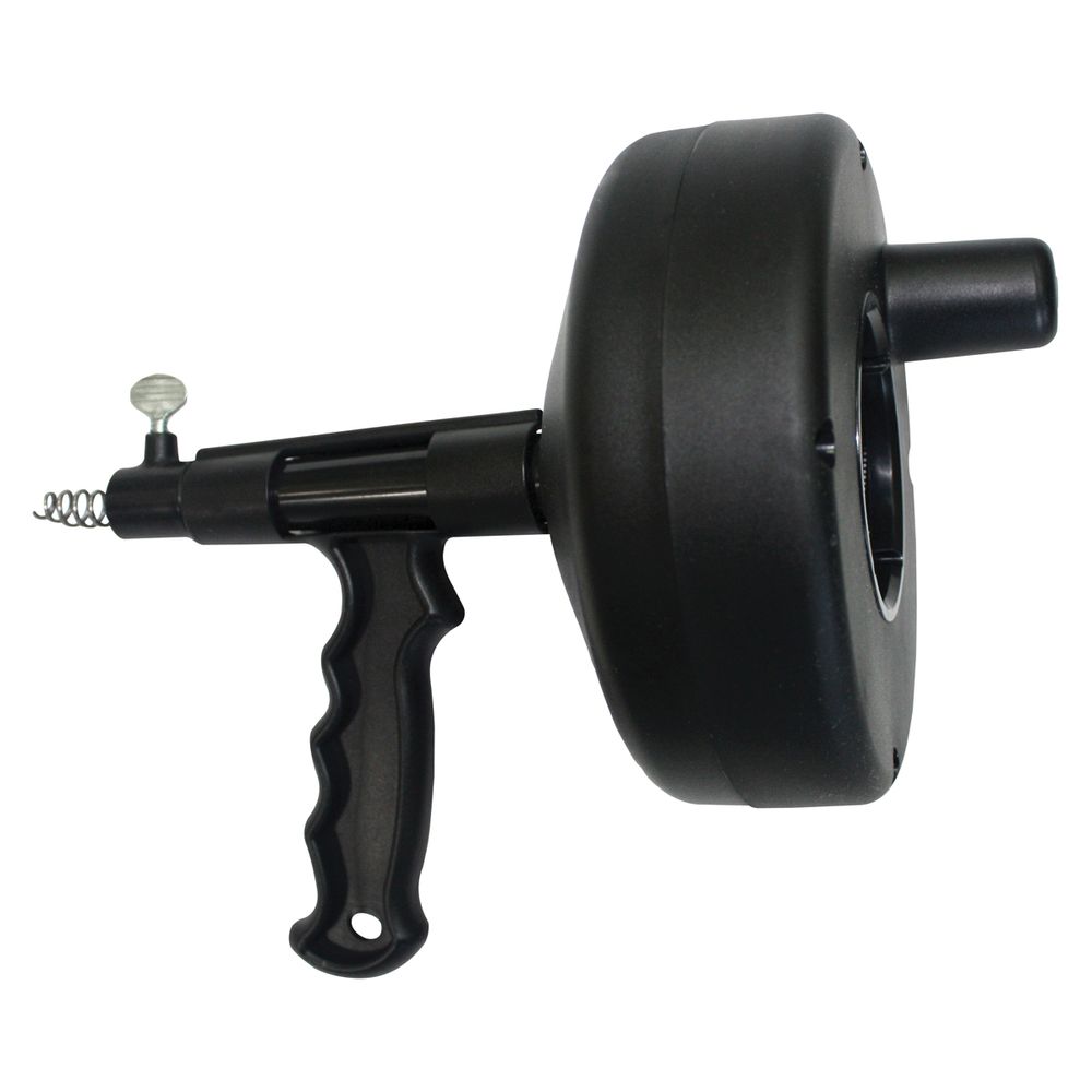 ProSource 1/4 in. x 15 ft. Black Drain Drum Auger