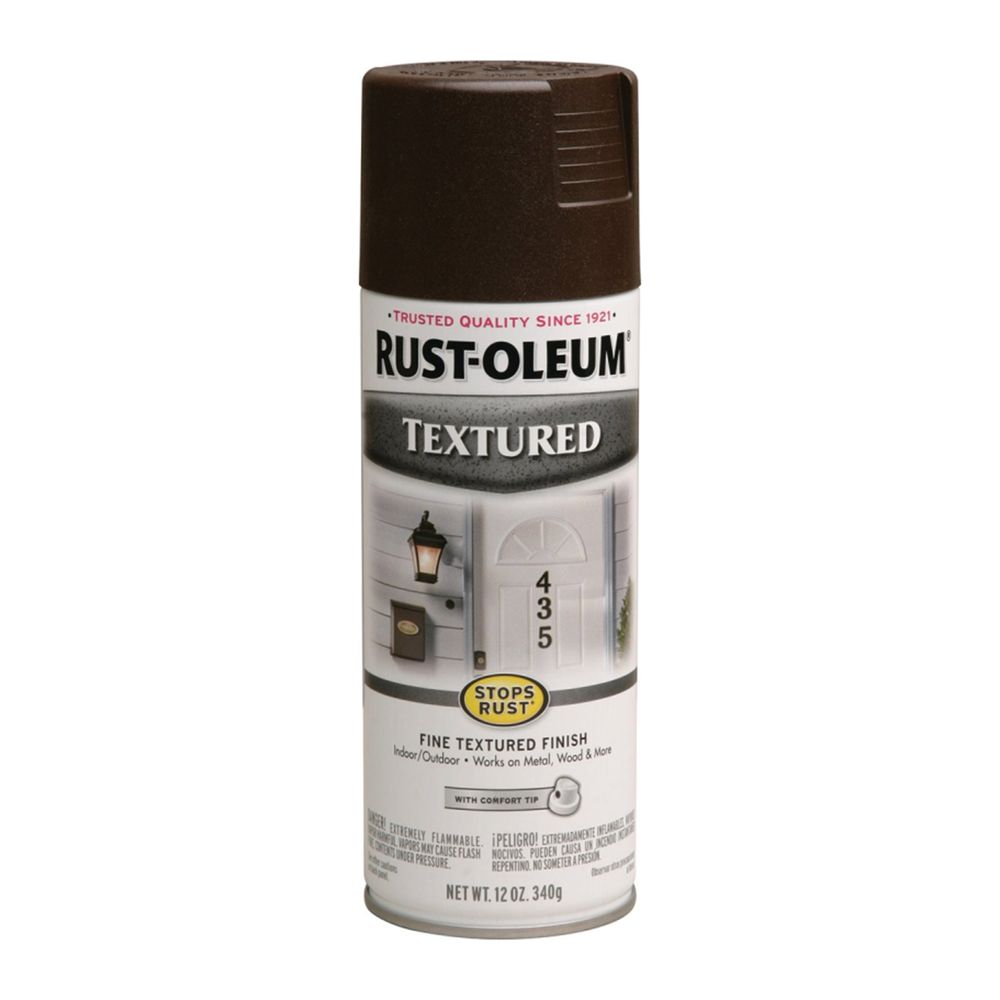 Rust-Oleum 12 oz. Dark Brown Textured Spray Paint