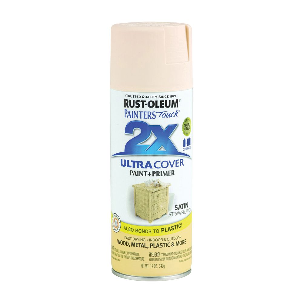 Rust-Oleum 12 oz. Satin Strawflower General-Purpose Spray Paint