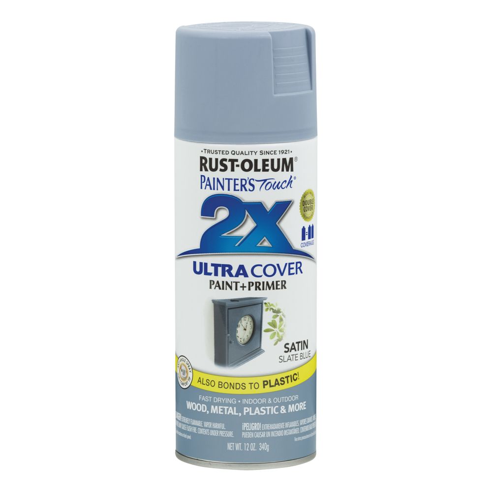 Rust-Oleum 12 oz. Painters Touch 2X Satin Slate Blue General-Purpose Spray Paint