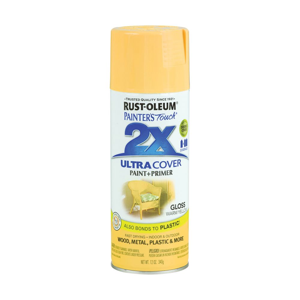 Rust-Oleum 249091 12 oz. 2X Gloss Warm Yellow Spray Paint