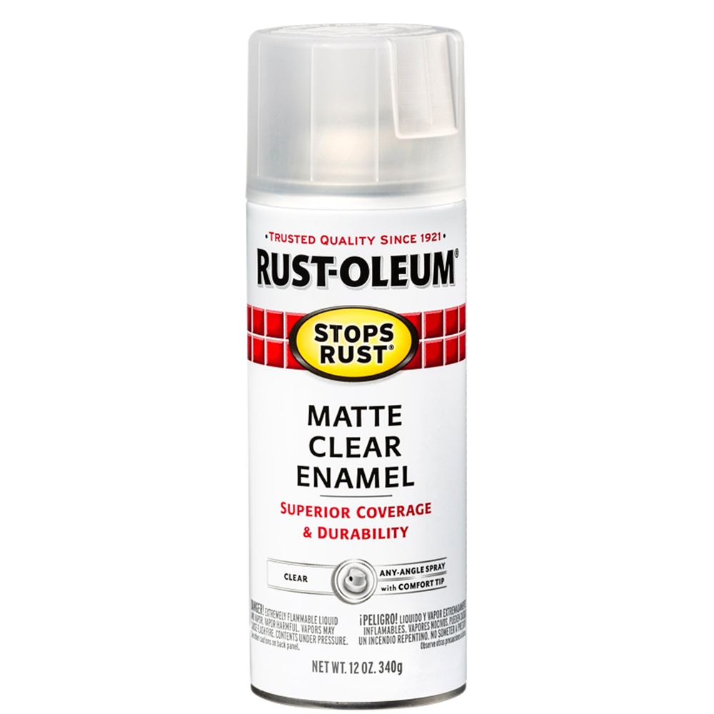 Rust-Oleum 12 oz. Matte Clear Enamel Spray Paint