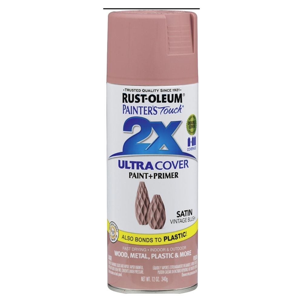 Rust-Oleum 12 oz. Painters Touch 2X Satin Vintage Blush Spray Paint