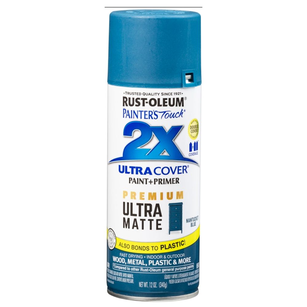 Rust-Oleum 12 oz. Painters Touch 2X Ultra Cover Nantucket Blue Matte Spray Paint