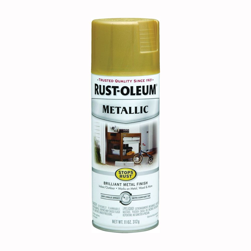 Rust-Oleum Stops Rust 11 oz. Gold Rush Metallic Spray Paint