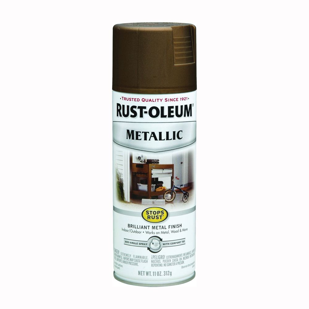 Rust-Oleum Stops Rust 11 oz. Antique Brass Metallic Spray Paint