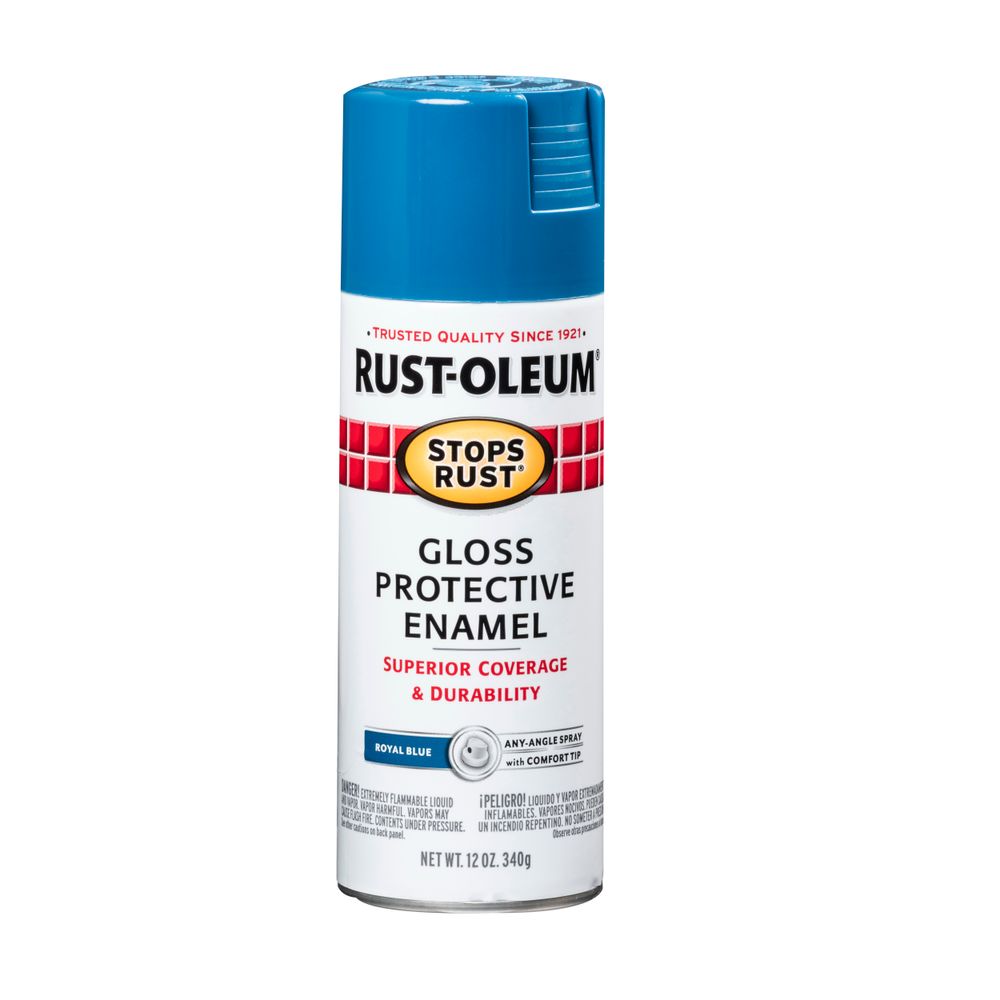 Rust-Oleum Stops Rust 12 oz. Gloss Royal Blue Rust Preventative Spray Paint
