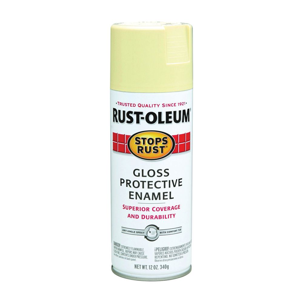 Rust-Oleum Stops Rust 12 oz. Gloss Antique White Rust Preventative Spray Paint