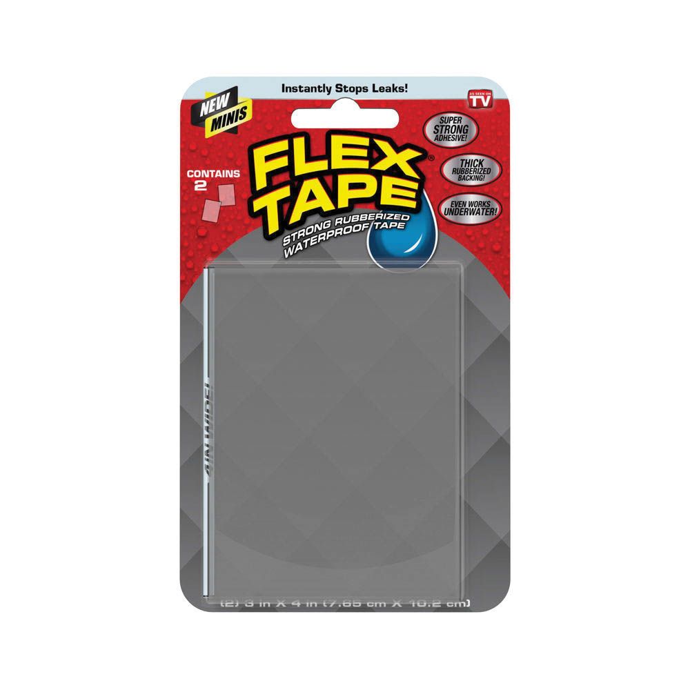 Flex Seal 3 in. x 4 in. Clear Flex Tape Mini
