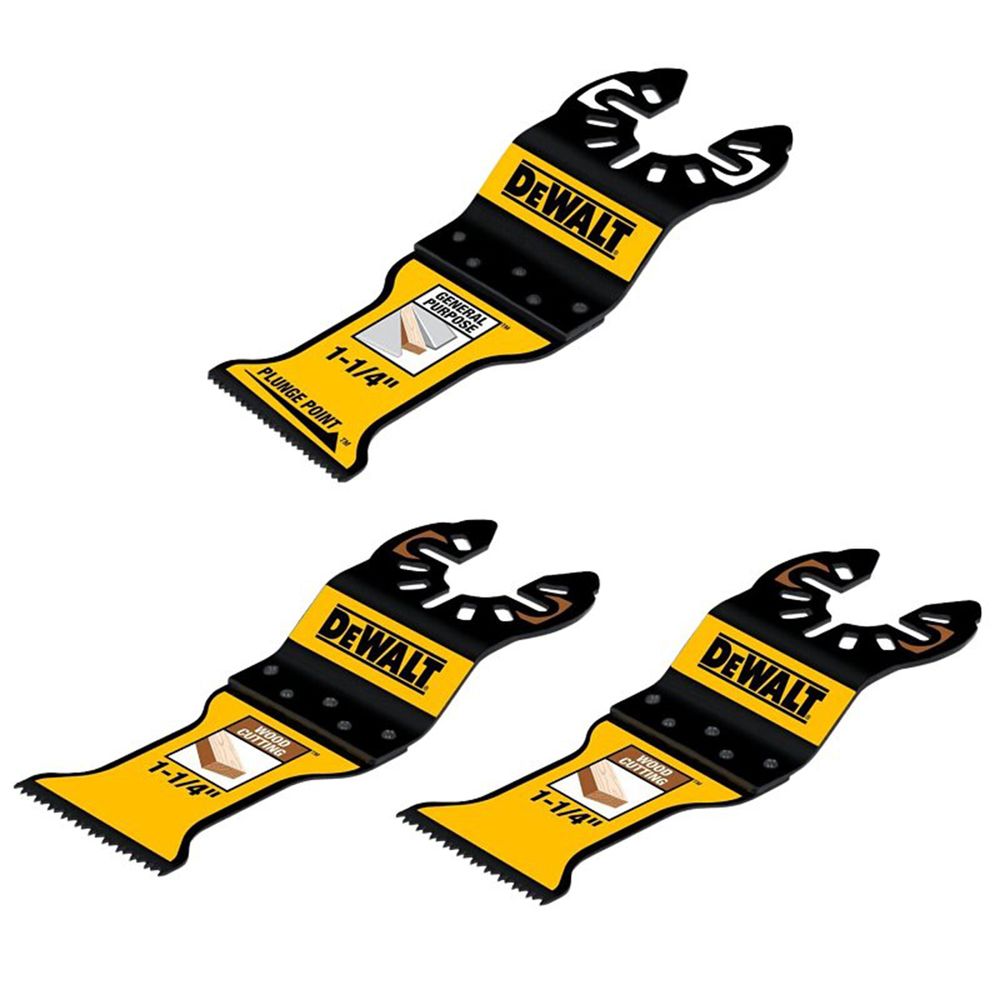 DEWALT 1-1/4 in. 3-Piece Oscillating Blade Set