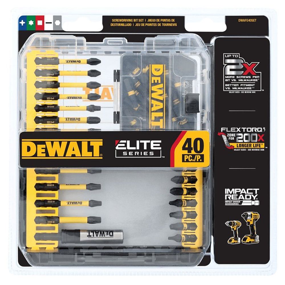 DEWALT 40-Piece ELITE Series Impact Driver Bit Set
