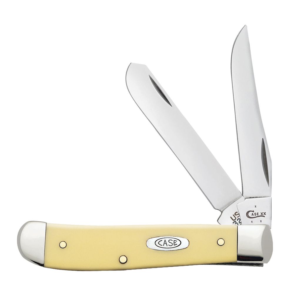 Case Smooth Yellow Synthetic Mini Trapper Pocket Knife