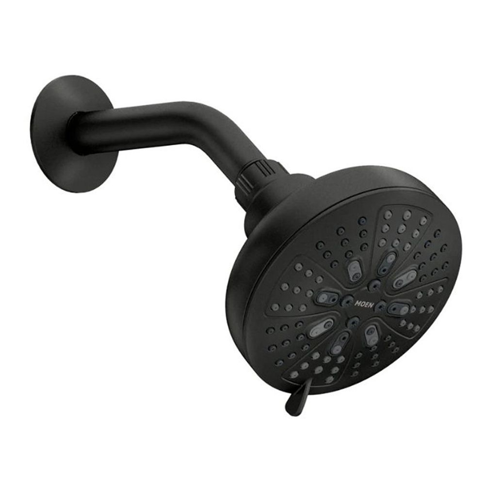 Moen 4-3/4 in. Hydro Energetix 8-Function Matte Black Showerhead