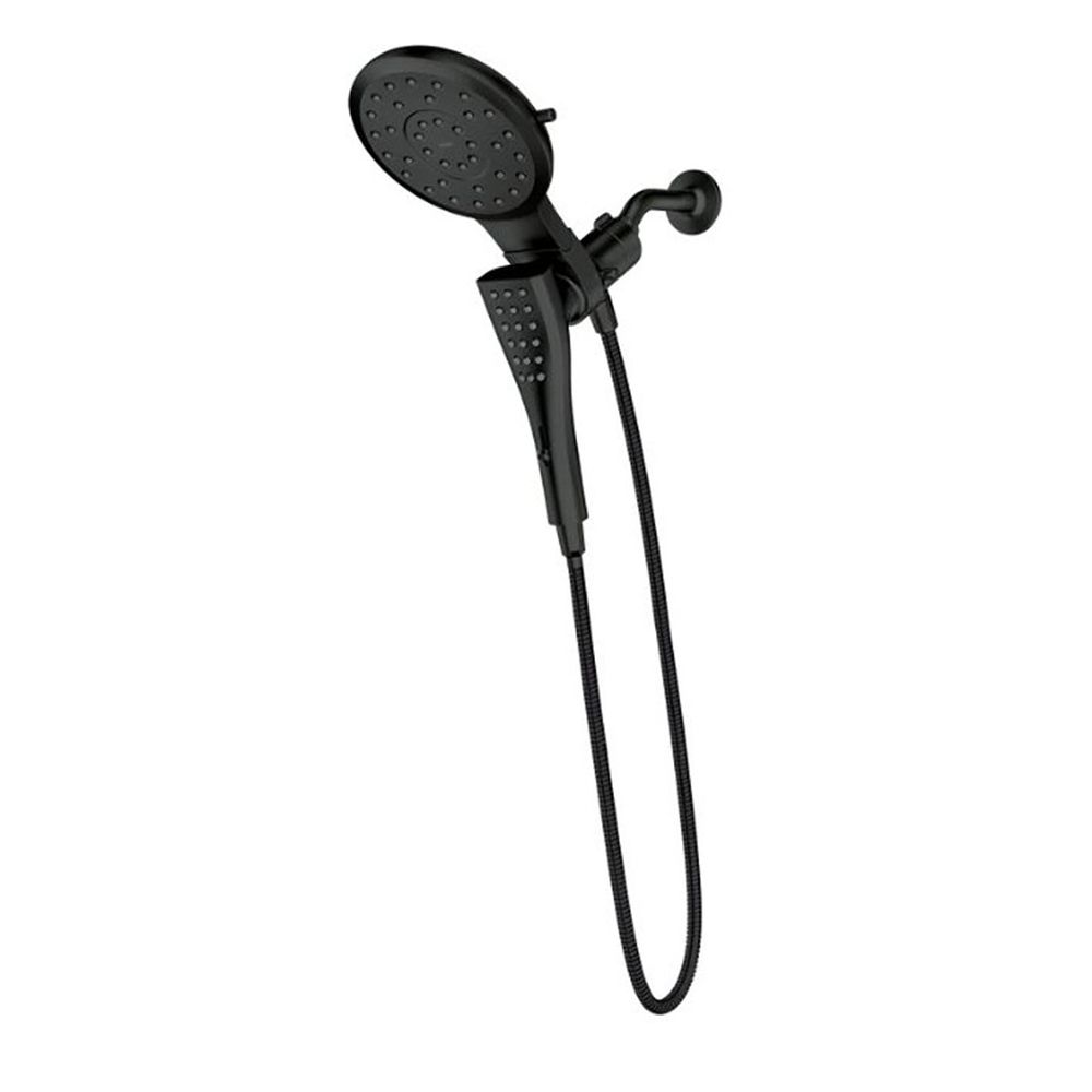 Moen Verso 7 in. Matte Black Combination Shower Head