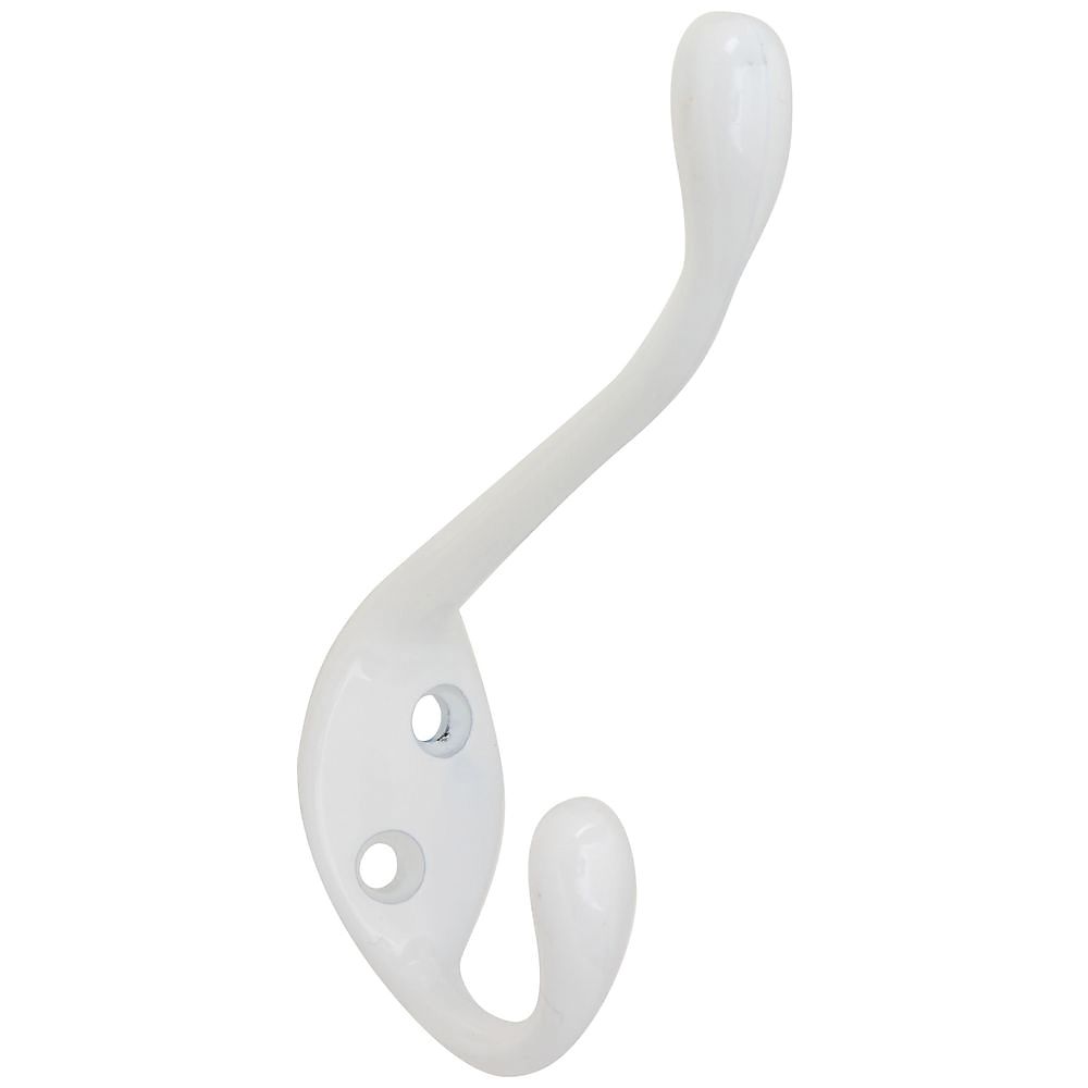National Hardware 7166143 White Coat and Hat Hook