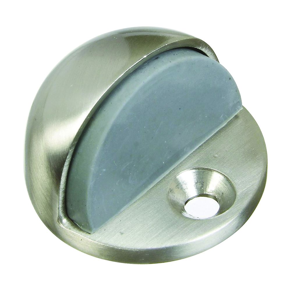 National Hardware 1-3/4 in. Satin Nickel Floor Mount Door Stop