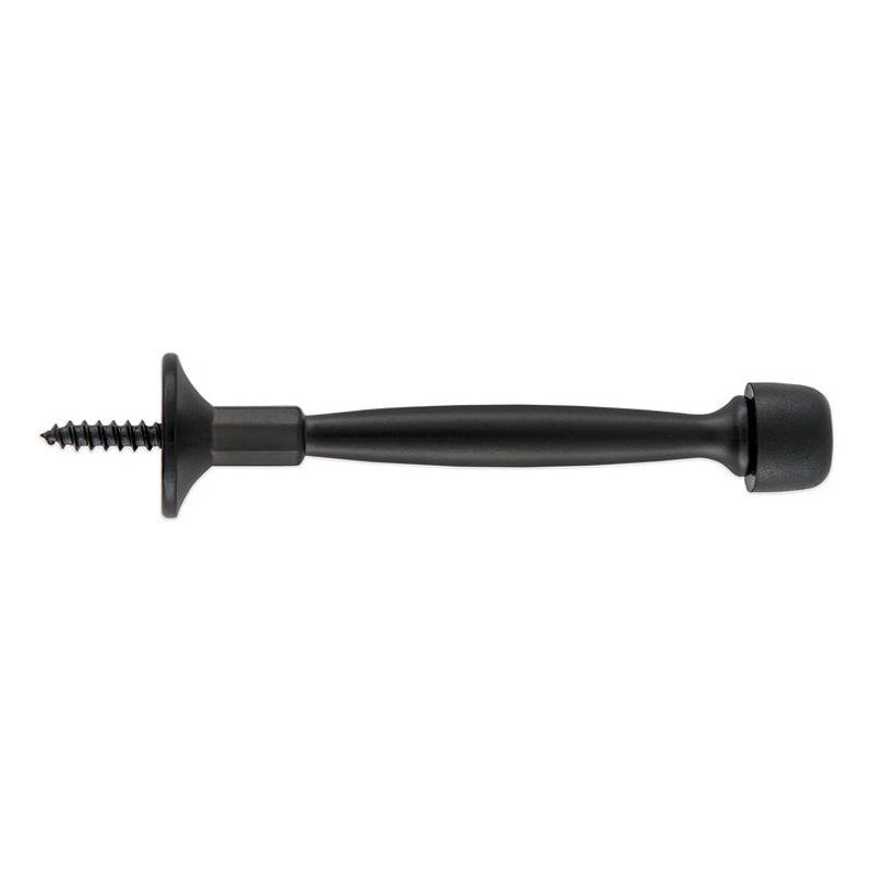 National Hardware 4 in. Matte Black Rigid Door Stop