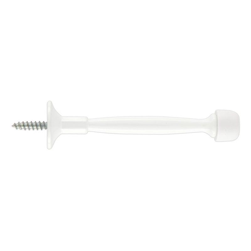 National Hardware 4 in. White Rigid Door Stop