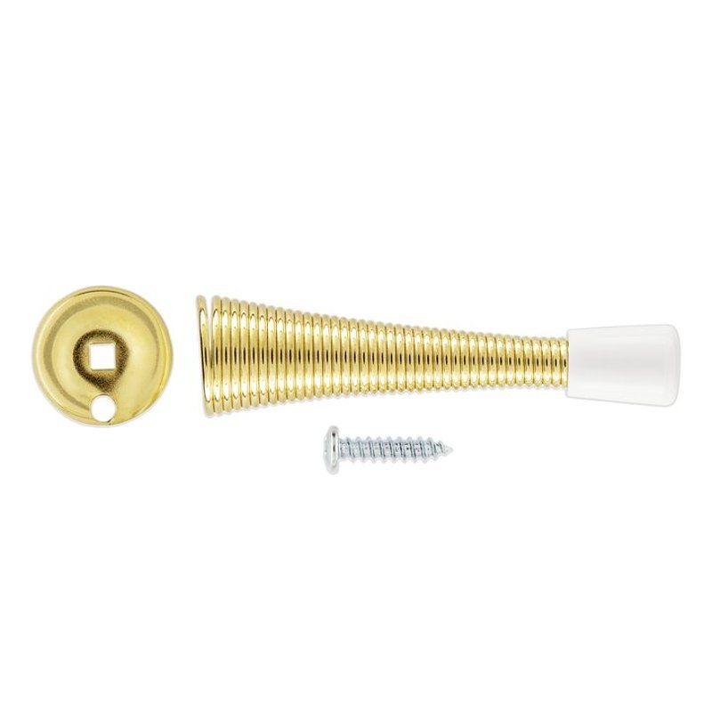 National Hardware 3-1/8 in. Brass Spring Door Stop