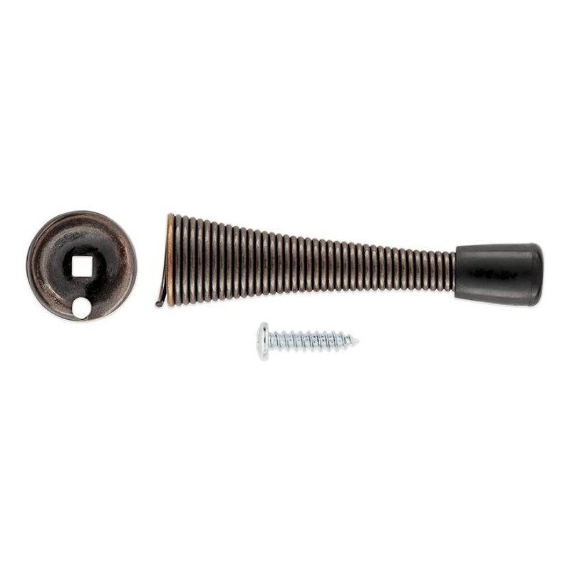 National Hardware 3-1/8 in. Antique Bronze Spring Door Stop