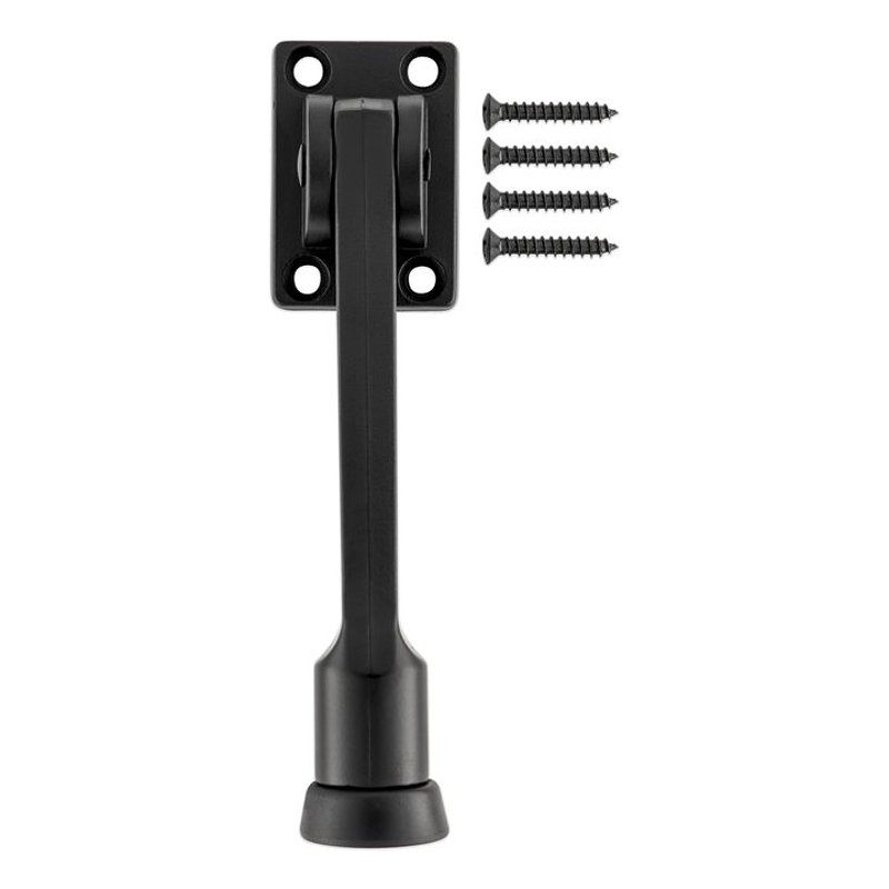 National Hardware 5 in. Matte Black Kick Down Door Stop