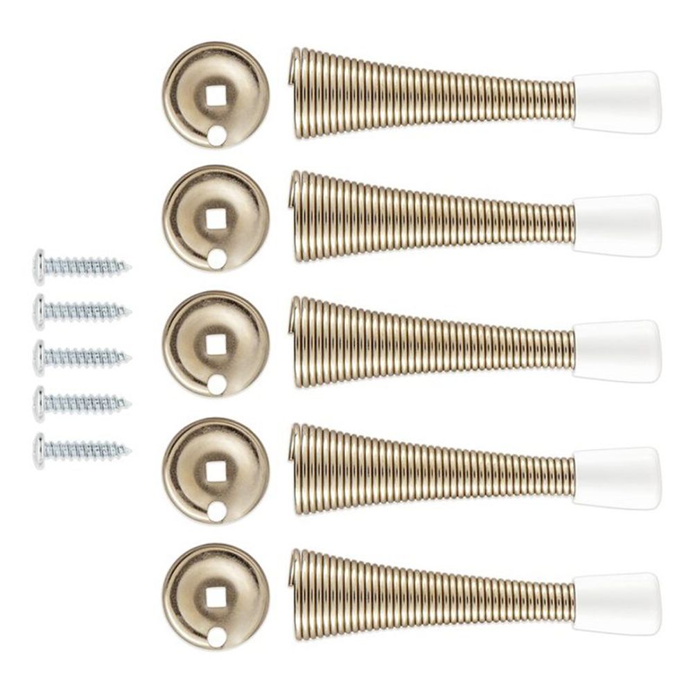 National Hardware 3-1/8 in. Satin Nickel Spring Door Stop