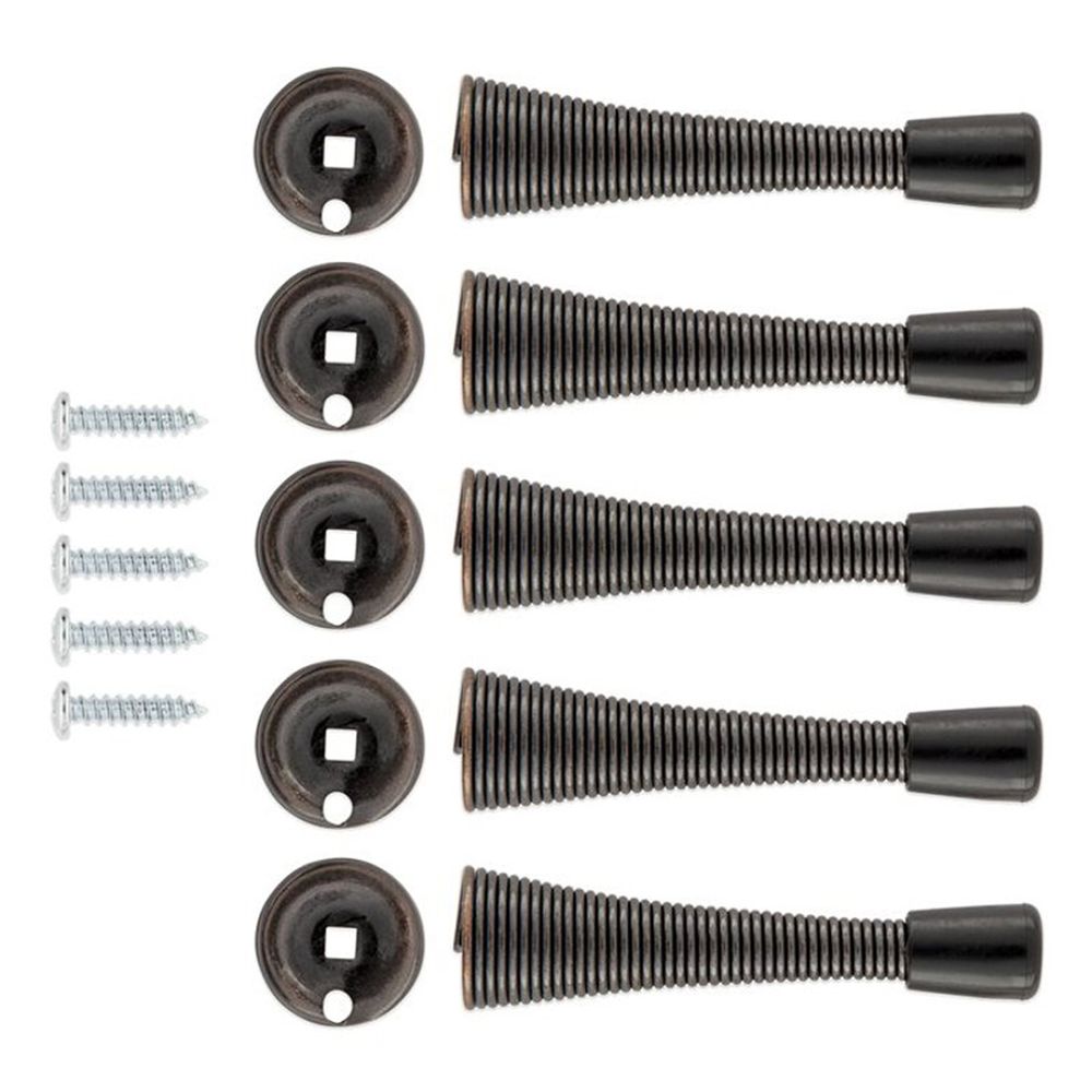 National Hardware 3-1/8 in. Oil-Rubbed Bronze Spring Door Stop