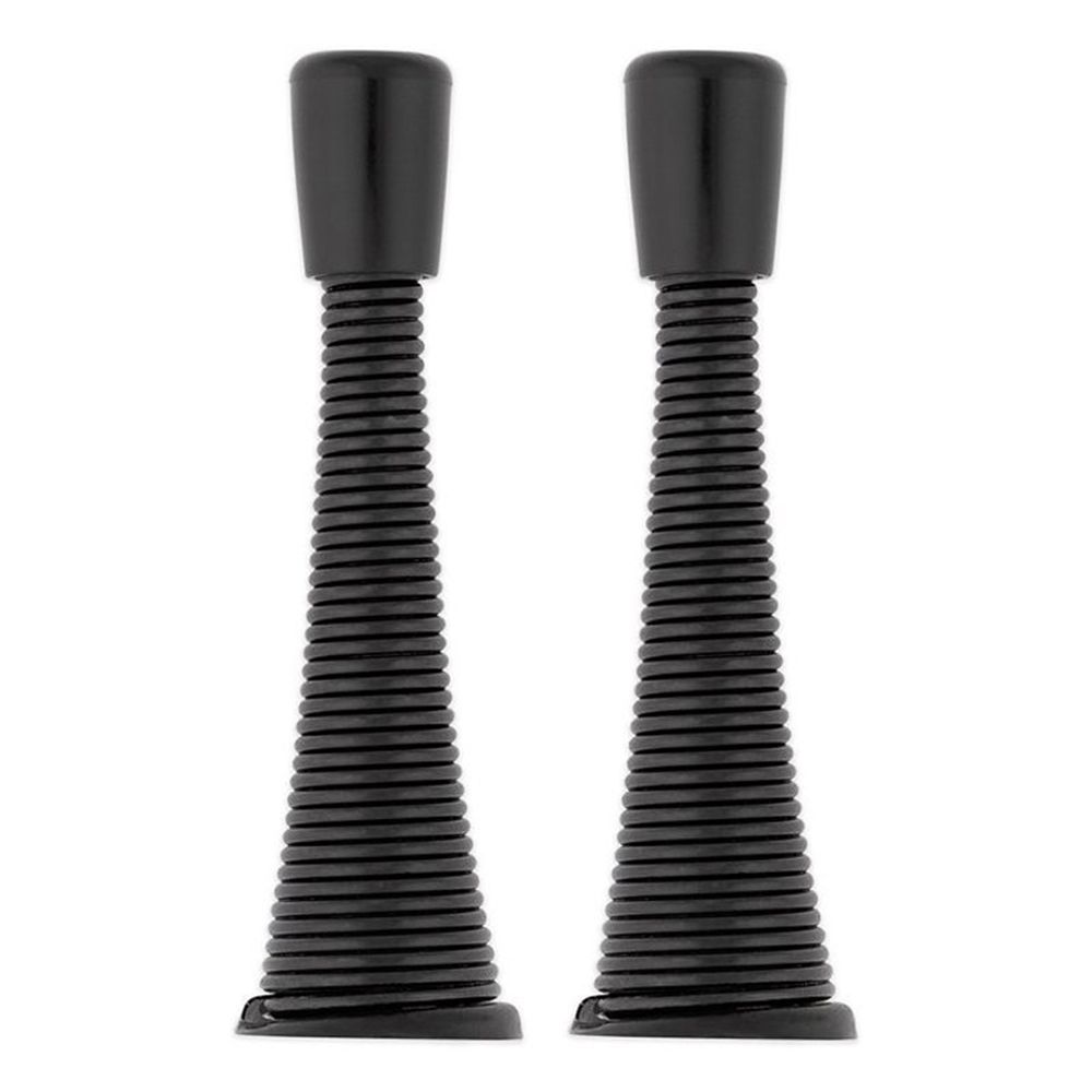 National Hardware 4 in. Matte Black Spring Door Stop