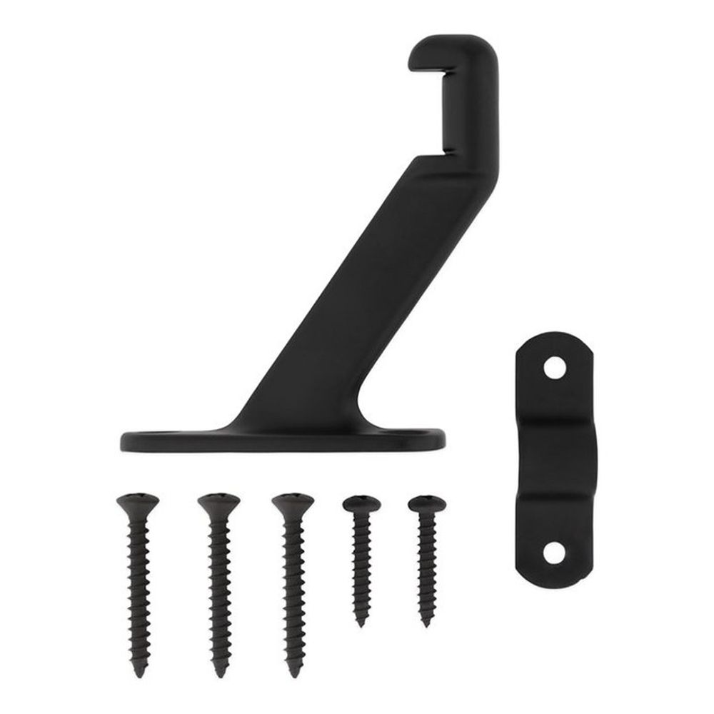 National Hardware Matte Black Handrail Bracket