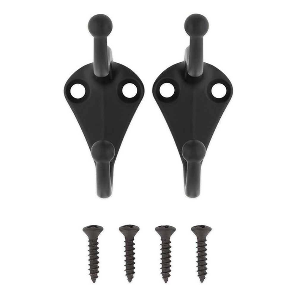 National Hardware 7529233 Matte Black Coat Hook