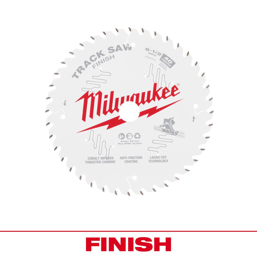 Milwaukee 6-1/2 in. 40-Tooth Track Saw Blade