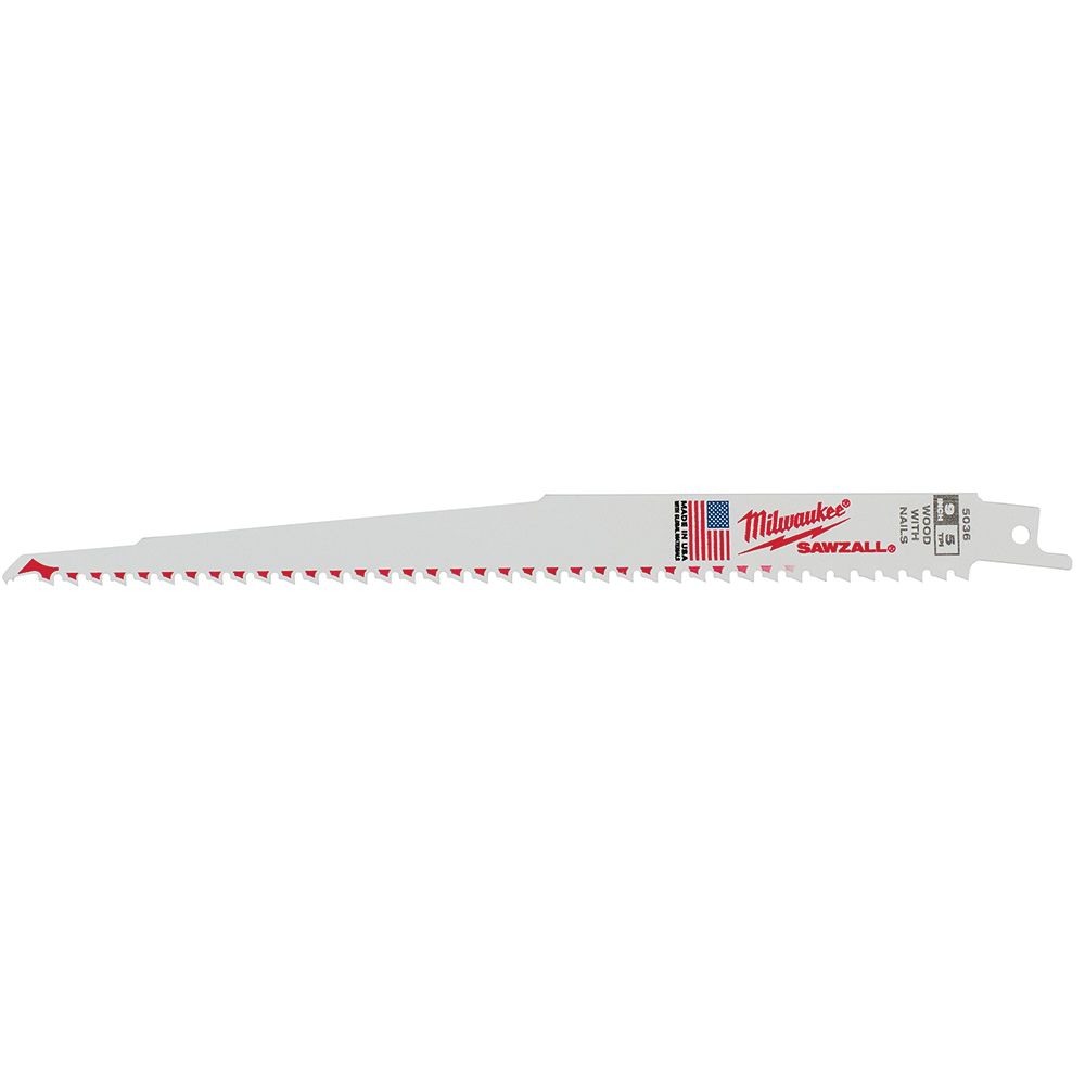 Milwaukee 9 in. 5 TPI Reciprocating Saw Blade
