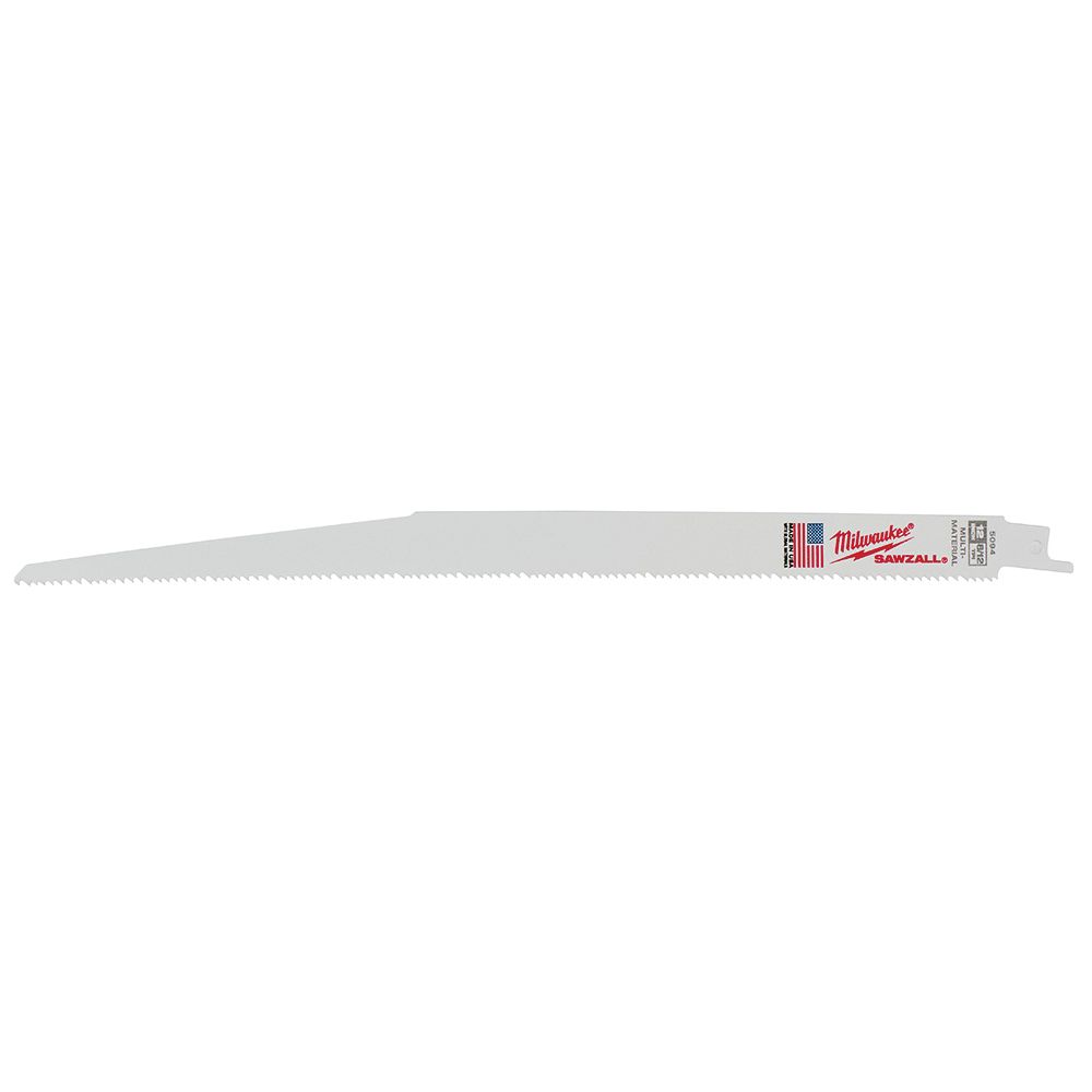 Milwaukee 8 in. 8/12 TPI Bi-Metal Reciprocating Saw Blade 2746261