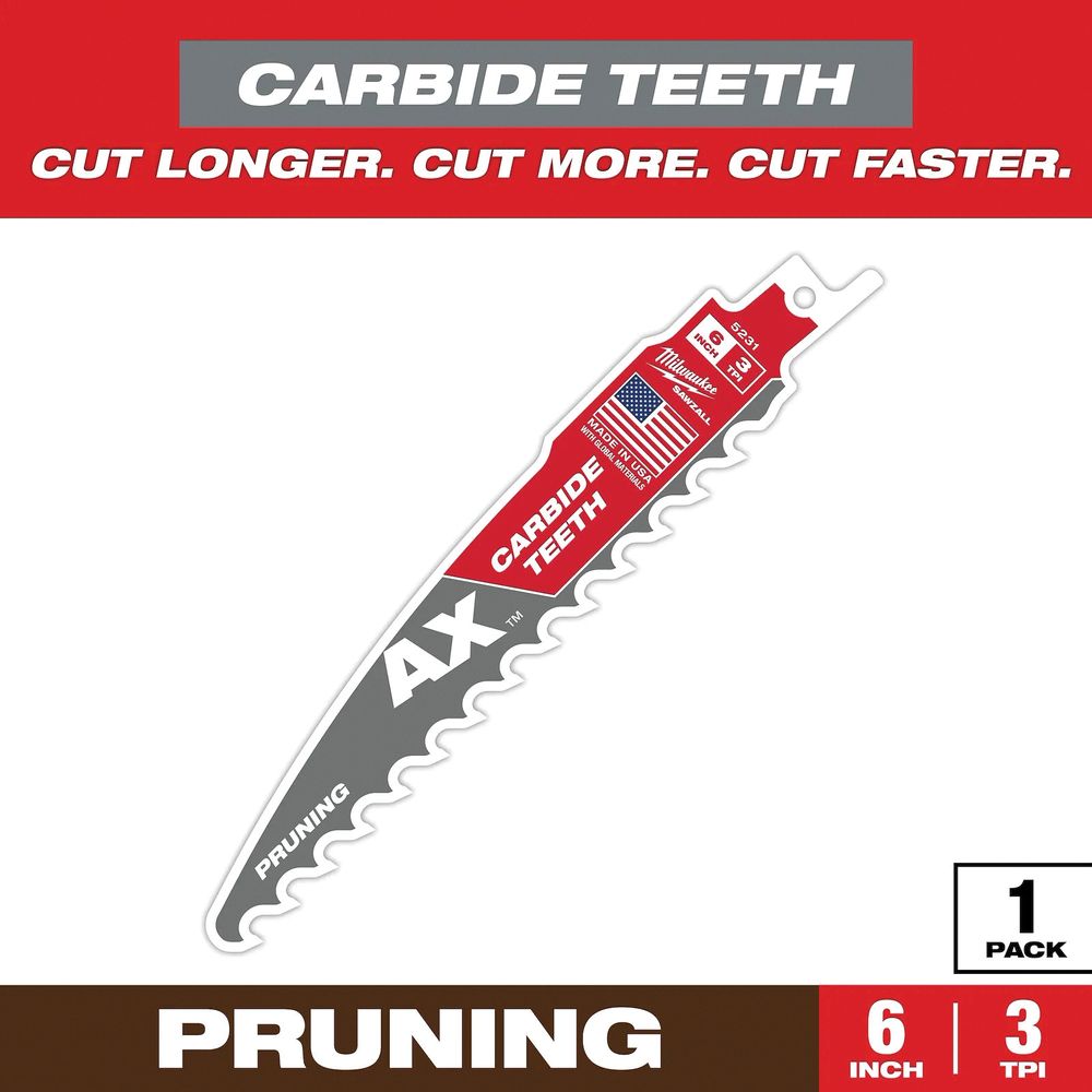 Milwaukee 6 in. Reciprocating Saw Blade 8734972