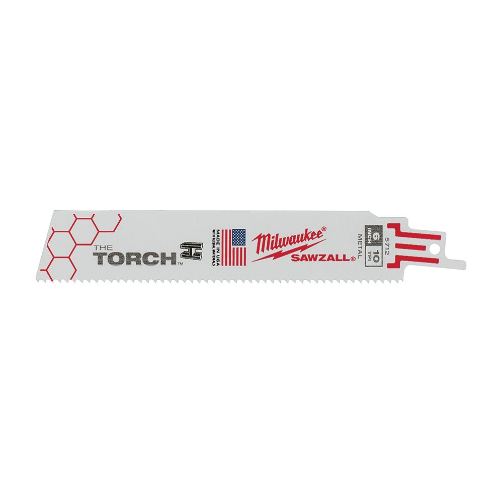 Milwaukee The Torch 444281 6 in. 10 TPI Reciprocating Saw Blade