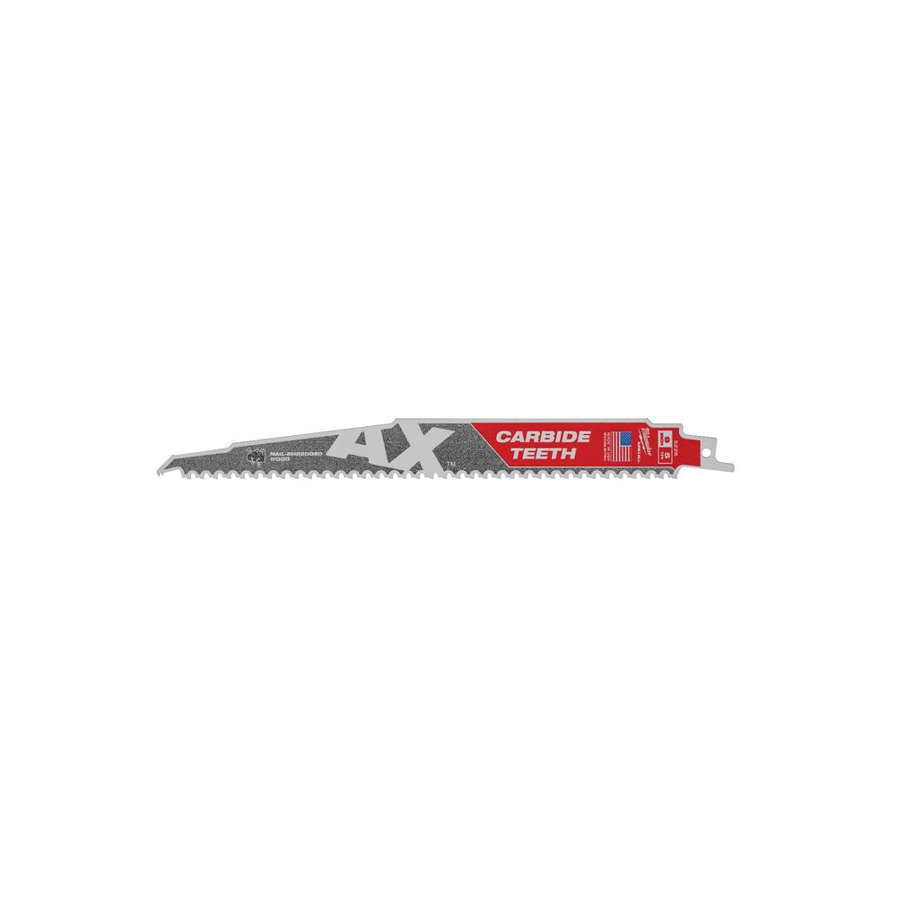 Milwaukee 9 in. The AX Carbide Reciprocating Saw Blade