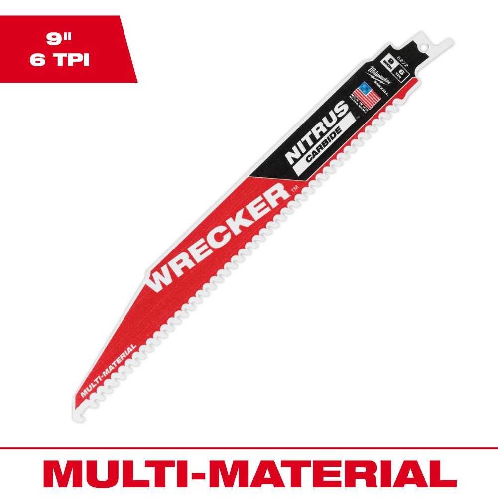 Milwaukee 9 in. 8735037 Reciprocating Saw Blade